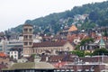 Church of Our Lady in Zurich Royalty Free Stock Photo