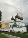 Church of Our Savior on the city, Yaroslavl, Russia. Close up image of orthodox christian church in stormy day. Royalty Free Stock Photo