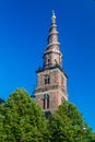 Church of Our Saviour tower in Copenhagen, Denma