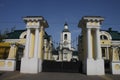 Church outside the gates of the Russian manor