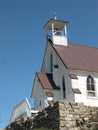 Church Overlooking Silver City, Idaho Royalty Free Stock Photo