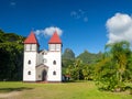 Church pacific island architecture, French Polynesia, Tahiti