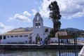 The church of Panagia Vlacherna on the Greek Island of Corfu