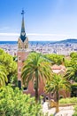 Church in the Park Guell in Barcelona, Spain Royalty Free Stock Photo