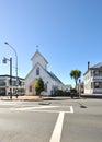 Church on the Parnell street in Auckland Royalty Free Stock Photo