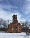 Winter, landscape, antiquity, artifacts, Veliky Novgorod, backgrounds
