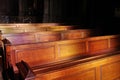 Church pews in Sweden Royalty Free Stock Photo