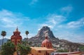 church of the peÃÂ±a del bernal in santiago de querÃÂ©taro mexico, magical town, mountain