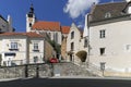 The church of the Piarists in Krems. Lower Austria and buildings of the old town