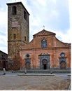 Church in the piazza of Civita di Bagnoregio Italy