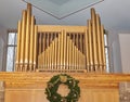 church pipe organ pipes Royalty Free Stock Photo