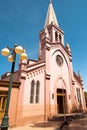 Church at PLaza de Armas, the main square of Calama, a mining town in the Atacama Desert, Calama