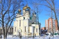 The Church of Pokrova Presvyatoy bogoroditsi in Vladivostok Royalty Free Stock Photo