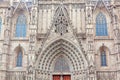 Church Portal in Gothic Style Royalty Free Stock Photo