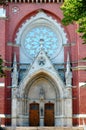 Church portal in helsinki Royalty Free Stock Photo