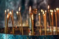 Church prayer candles Royalty Free Stock Photo