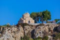 The Church of Profitis Elias is located in Protaras Cyprus Royalty Free Stock Photo