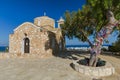 The Church of Profitis Elias is located in Protaras Cyprus Royalty Free Stock Photo