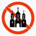 Church prohibition sign