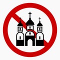 Church prohibition sign