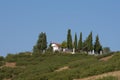 Small orthodox church, lonely, on the top of a hill Royalty Free Stock Photo