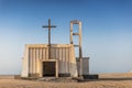 Church in the province of Namibe. Angola. Africa, Church of Portuguese colonial time. Royalty Free Stock Photo