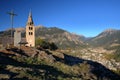 The church of Puy Saint Pierre, a perched village overlooking the city of Briancon