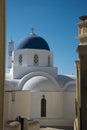 Church in Pyrgos Kallistis, Santorini, Greece Royalty Free Stock Photo