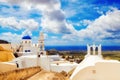 Church in Pyrgos, Santorini, Greece Royalty Free Stock Photo