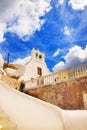 Church in Pyrgos, Santorini, Greece Royalty Free Stock Photo