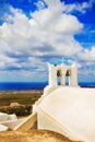 Church in Pyrgos, Santorini, Greece Royalty Free Stock Photo