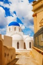 Church in Pyrgos, Santorini, Greece Royalty Free Stock Photo