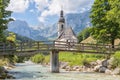 Church of Ramsau near Berchtesgaden in German Bavarian alps