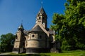 The Church of the Redeemer in Mirbach on a sunny day Royalty Free Stock Photo