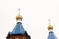 Church religion dome temple architecture orthodox cathedral golden landmark against the sky