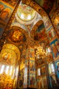 The Church of the Resurrection of Christ (Church of the Savior on Spilled Blood) in St. Petersburg. Interior, details Royalty Free Stock Photo