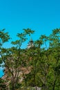 Church of the Resurrection of Christ in Foros, Crimea. Stunning view of the temple on a sheer cliff above the sea Royalty Free Stock Photo