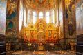 The Church of the Resurrection of Christ (Church of the Savior on Spilled Blood) in St. Petersburg. Interior, details Royalty Free Stock Photo