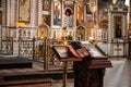 CHURCH OF THE RESURRECTION, VICHUGA, RUSSIA - JULY 17, 2022: Interior of the Orthodox Christian Church of the