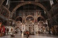 CHURCH OF THE RESURRECTION, VICHUGA, RUSSIA - MAY 08, 2022: Interior of Orthodox Christian Church of the Resurrection of