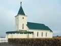 Church Reykjahlidarkirkja in Reykjahlid at Lake Myvatn in Iceland,Europe