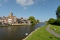 Church beside River Frome in Wareham Royalty Free Stock Photo