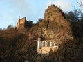 The Church in the Rock and Castle Ruins