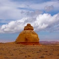 Church rock US highway 163 191 in Utah Royalty Free Stock Photo