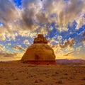 Church rock US highway 163 191 in Utah Royalty Free Stock Photo