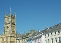 Church and the rooftops Royalty Free Stock Photo