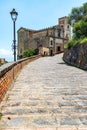 Church S. Nicola of the village of Savoca, Sicily Royalty Free Stock Photo