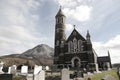 Church of the Sacred Heart, Dunlewey with Errigal mountains