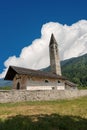 Church of Saint Anthony the Abbot - Pelugo Italy Royalty Free Stock Photo