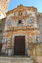 Church of Saint Bartholomew in Jerez de los Caballeros, province of Badajoz, Spain Royalty Free Stock Photo